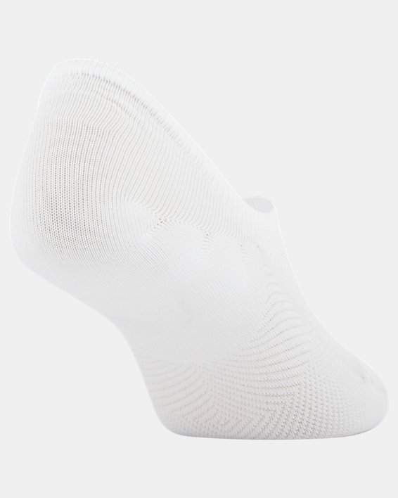 Women's UA Essential Ultra Low Liner Socks - 3-Pack, White, pdpMainDesktop image number 3